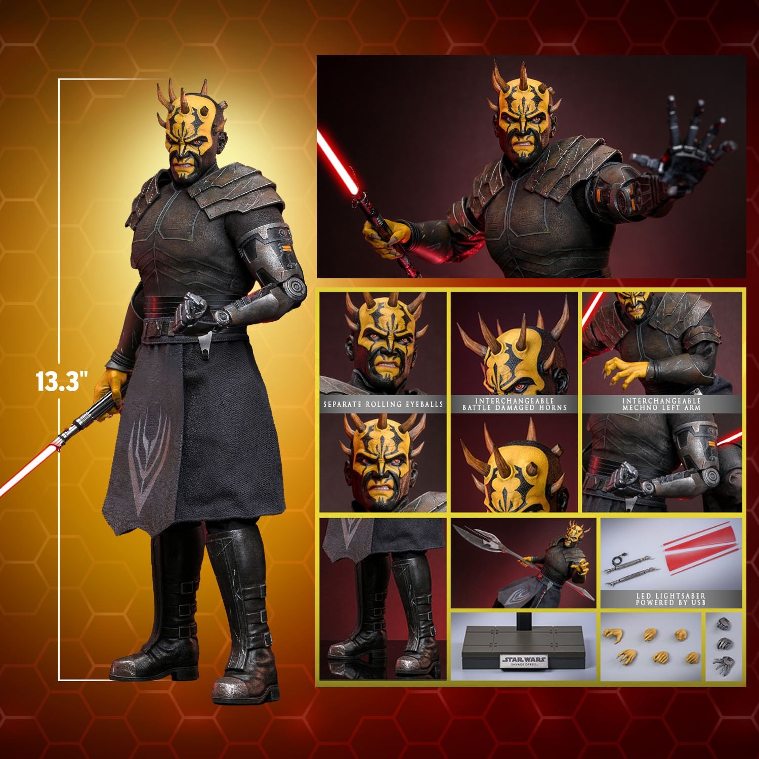Star Wars: The Clone Wars Savage Opress Sixth Scale Action Figure