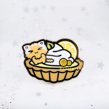 Neko Cafe Lemon Tart Enamel Pin - Bonnies Lab
