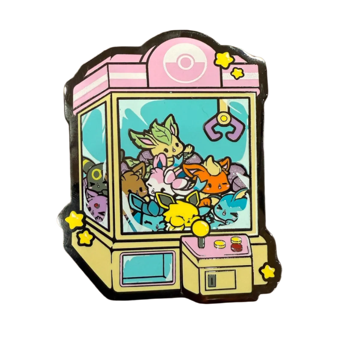 Pokemon Eevee Eeveelutions Claw Machine Pin - GoopyGoblins