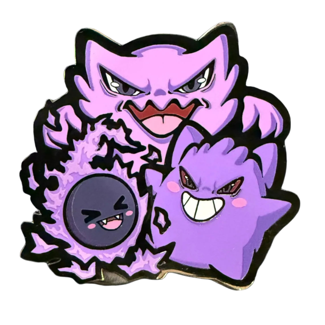 Pokemon Gengar Trio Enamel Pin - GoopyGoblins