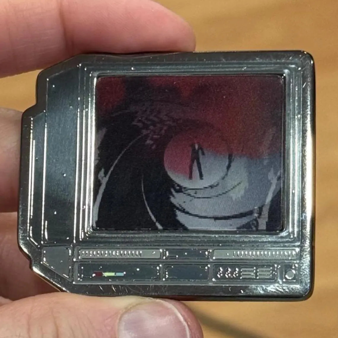 GoldenEye 007 James Bond 2.5" Lenticular CRTV Pin - GoopyGoblins