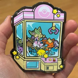 Pokemon Eevee Eeveelutions Claw Machine Pin - GoopyGoblins