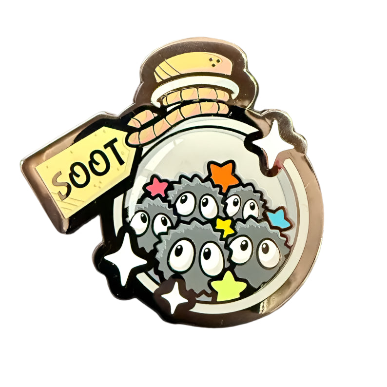 My Neighbor Totoro Soot Sprites Enamel Pin - GoopyGoblins - Ghibli Potions