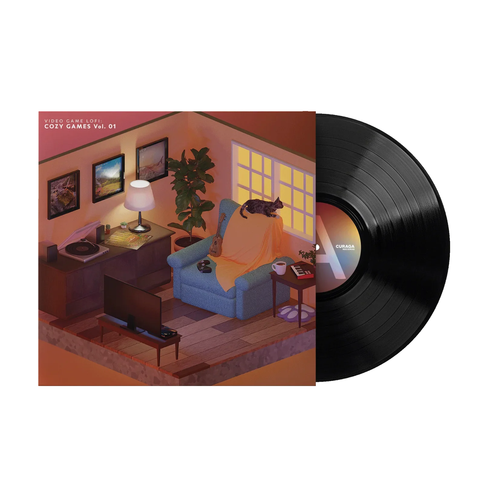 Video Game LoFi: Cozy Games Vol. 01 by Emunator - 12" Vinyl LP Record - Curaga Records
