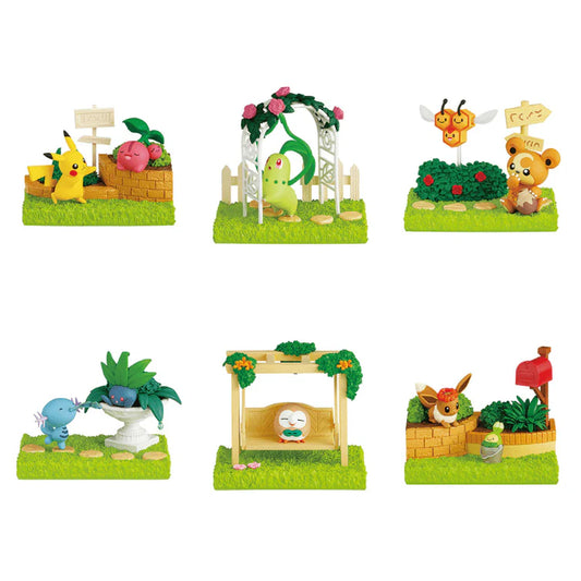 Pokemon Garden Cozy Afternoon with Warm Sunlight Blind Box - 1 Random Figurine, 6 Possible Designs - Re-ment