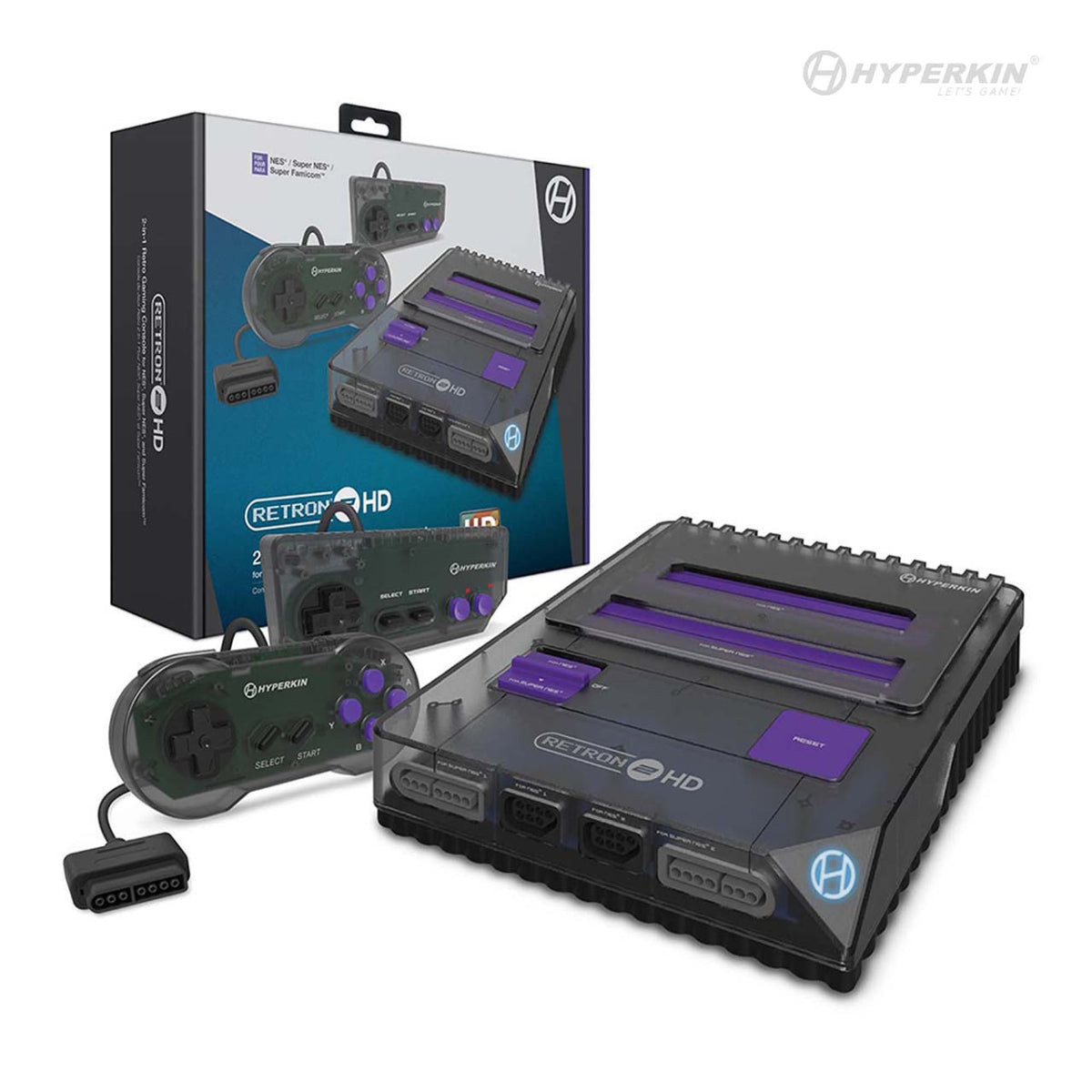 RetroN 2 HD 2-in-1 Retro Gaming Console - NES, SNES & Super Famicom - Hyperkin