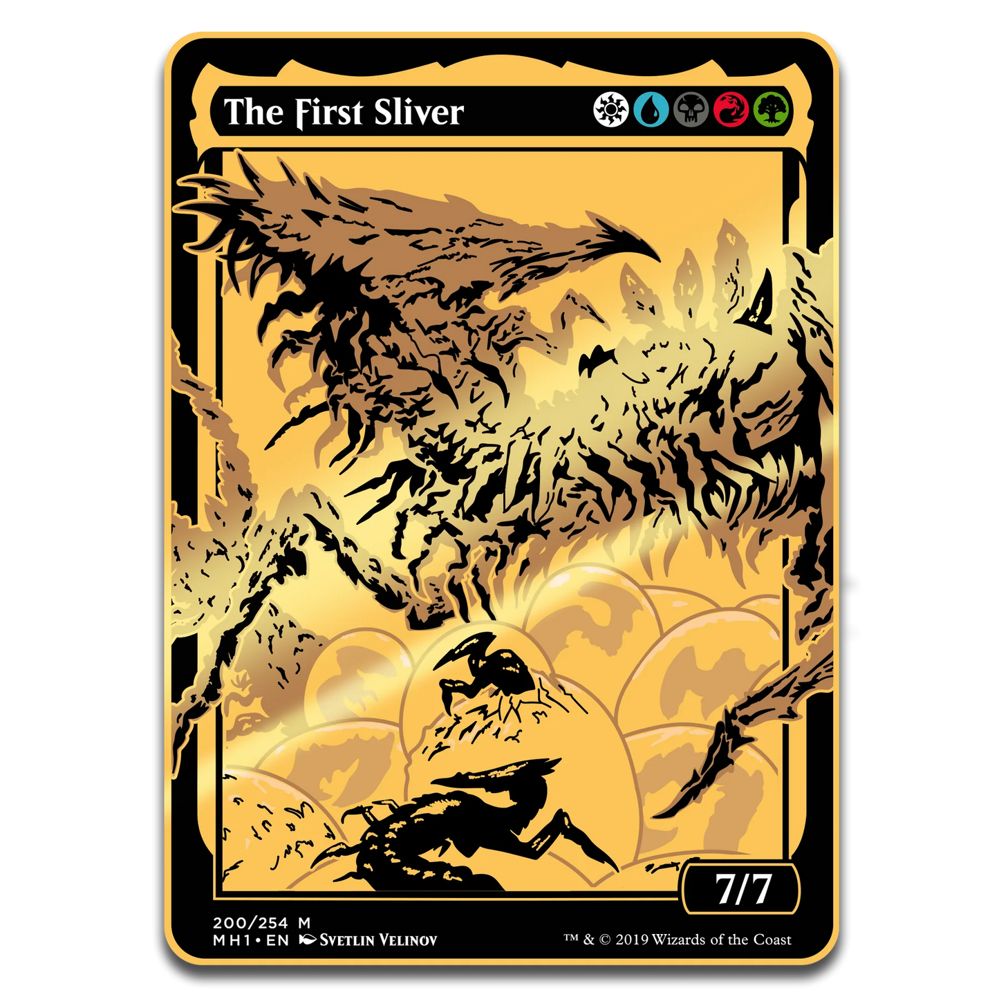 Magic: The Gathering The First Sliver - AR-Enhanced Commander Token - Pinfinity