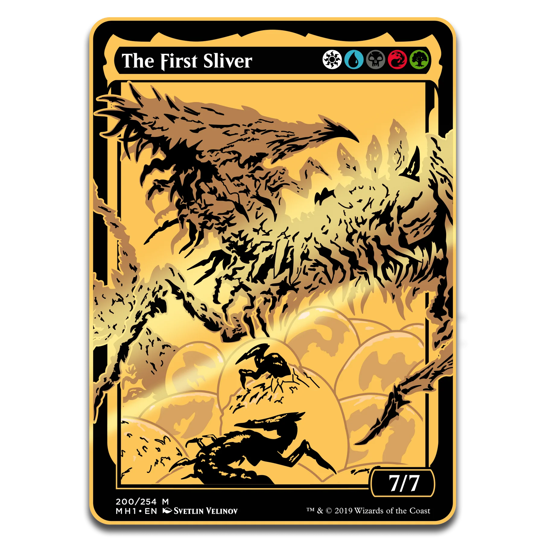 Magic: The Gathering The First Sliver - AR-Enhanced Commander Token - Pinfinity