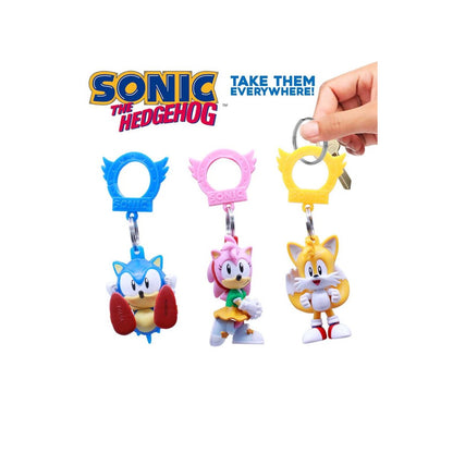 Sonic the Hedgehog Mystery Backpack Hangers - 1 Random Clip-On Figure - License 2 Play Toys