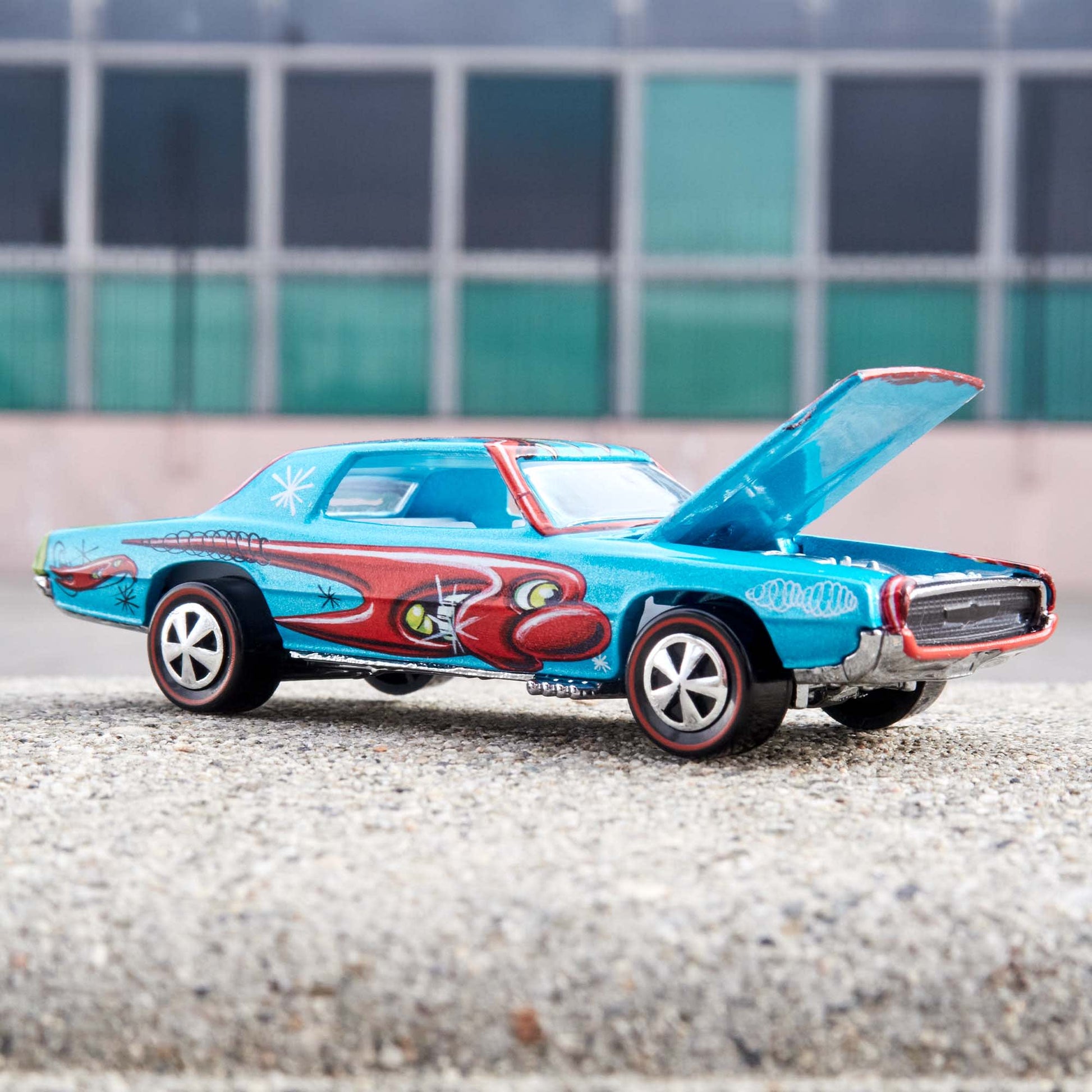Hot Wheels x Kenny Scharf Custom T-Bird - 1:64 Scale Diecast Car - Mattel Creations Exclusive