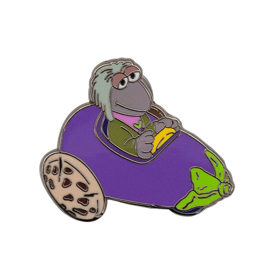 Fraggle Rock Mokey in Eggplant Car Enamel Pin - Jim Henson Co., Little Shop of Pins - McDonald's Happy Meal Series