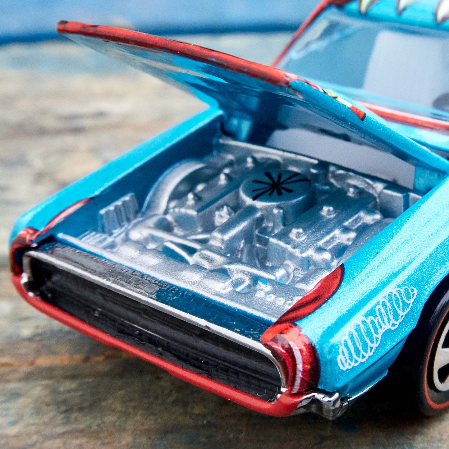 Hot Wheels x Kenny Scharf Custom T-Bird - 1:64 Scale Diecast Car - Mattel Creations Exclusive