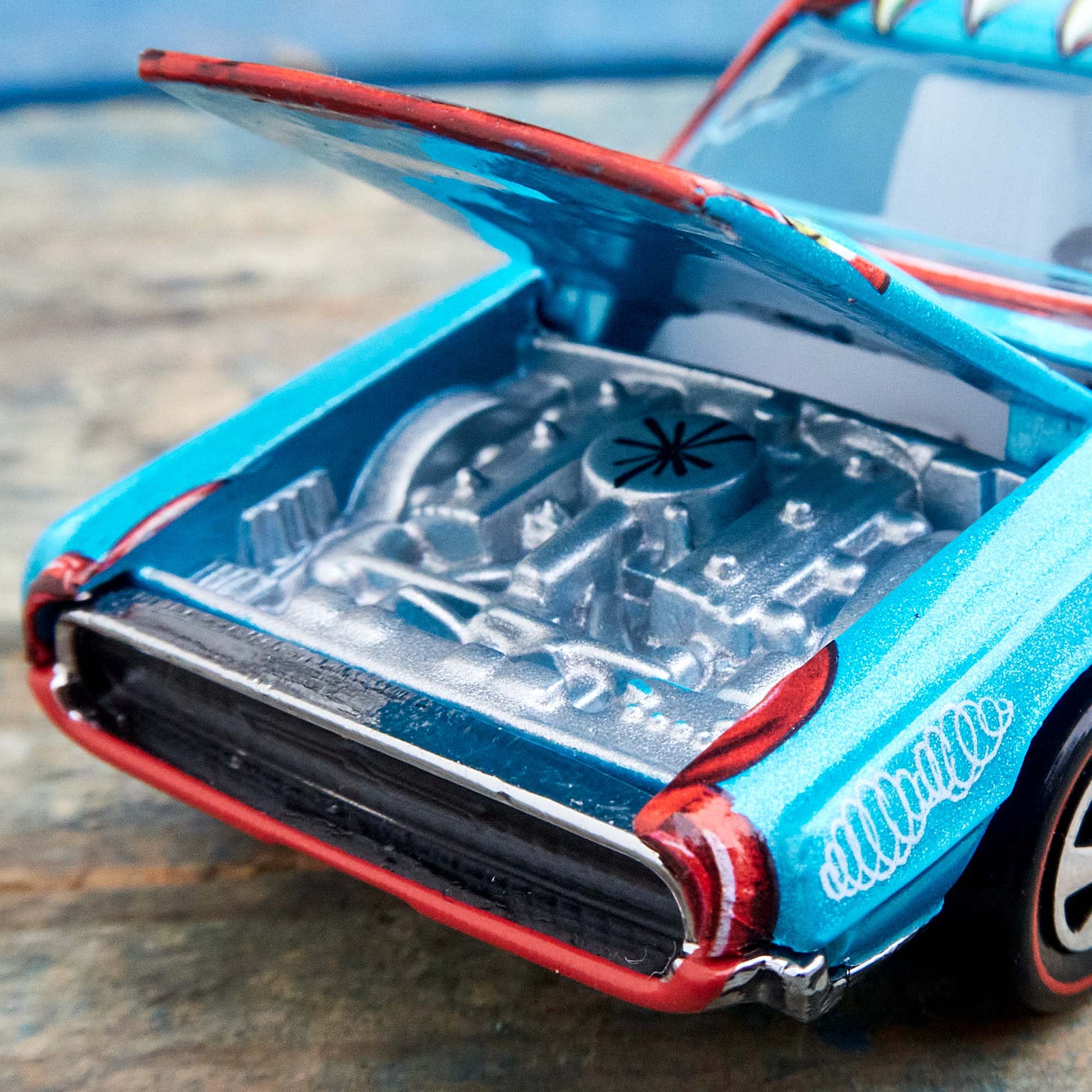 Hot Wheels x Kenny Scharf Custom T-Bird - 1:64 Scale Diecast Car - Mattel Creations Exclusive