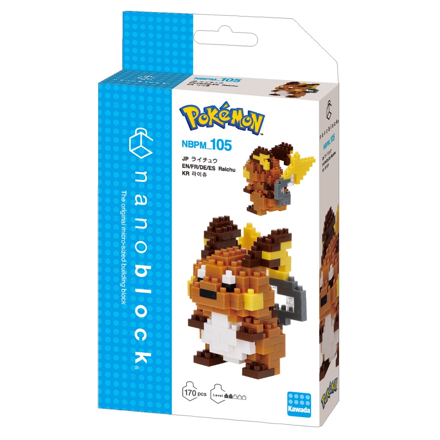 Pokemon Riachu 2.2" Building Block Set - Kawada - Nanoblock