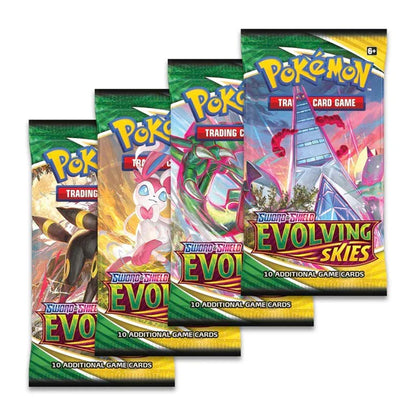 Pokemon TCG Sword & Shield 7 Evolving Skies Build & Battle Box - 1 Evolution Pack & 4 Boosters