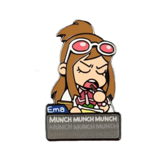 Ace Attorney Snacking Ema Lenticular Pin - Capcom, Fangamer