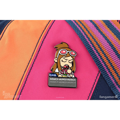 Ace Attorney Snacking Ema Lenticular Pin - Capcom, Fangamer