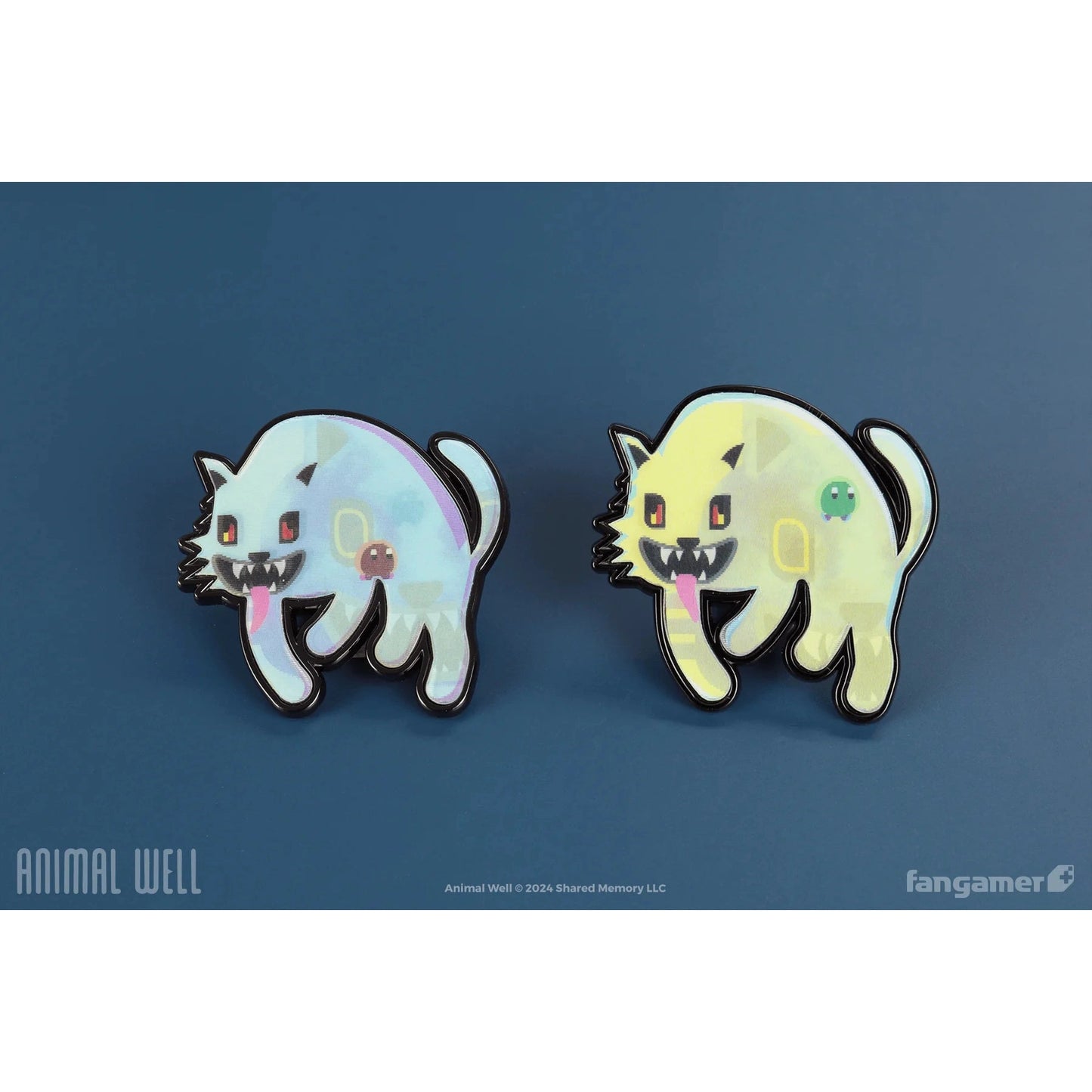 Animal Well Ghost Lenticular Pin - Fangamer