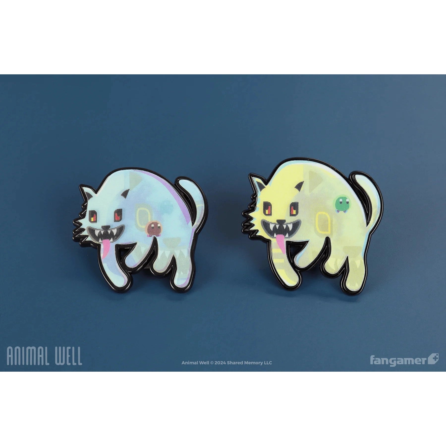 Animal Well Ghost Lenticular Pin - Fangamer