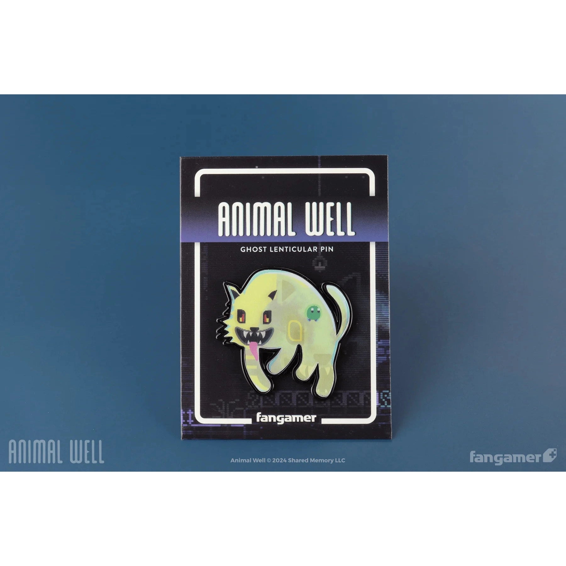 Animal Well Ghost Lenticular Pin - Fangamer