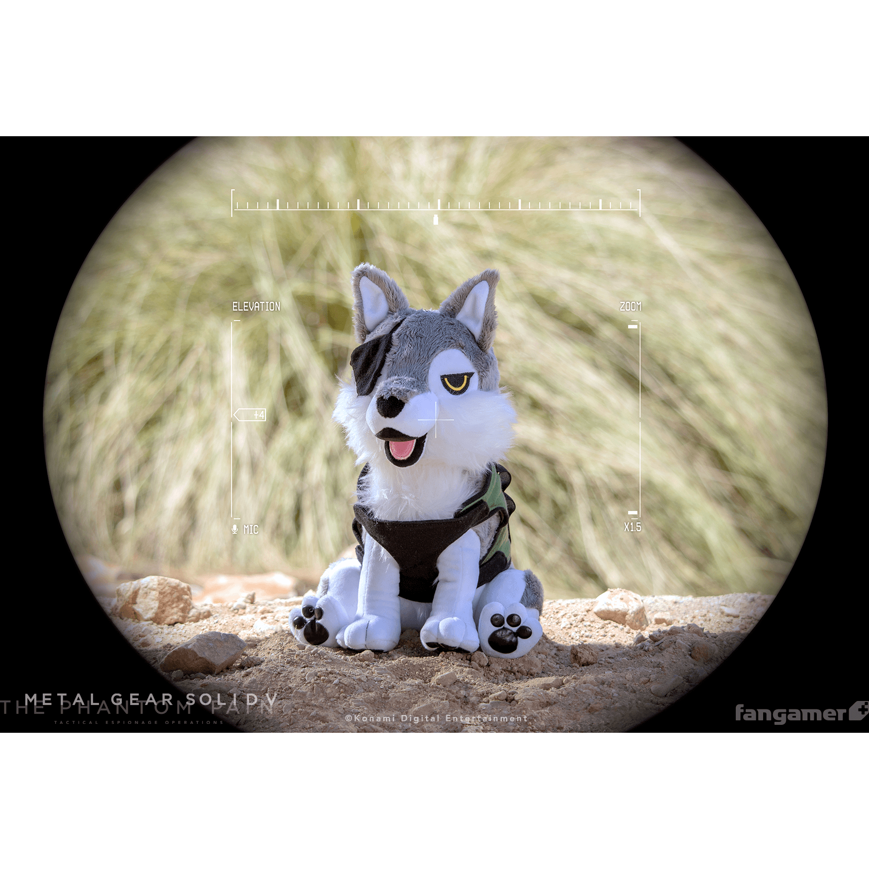 metal gear solid dog Metal Gear Solid V Diamond Dog Plush – JustPressPlayOnline
