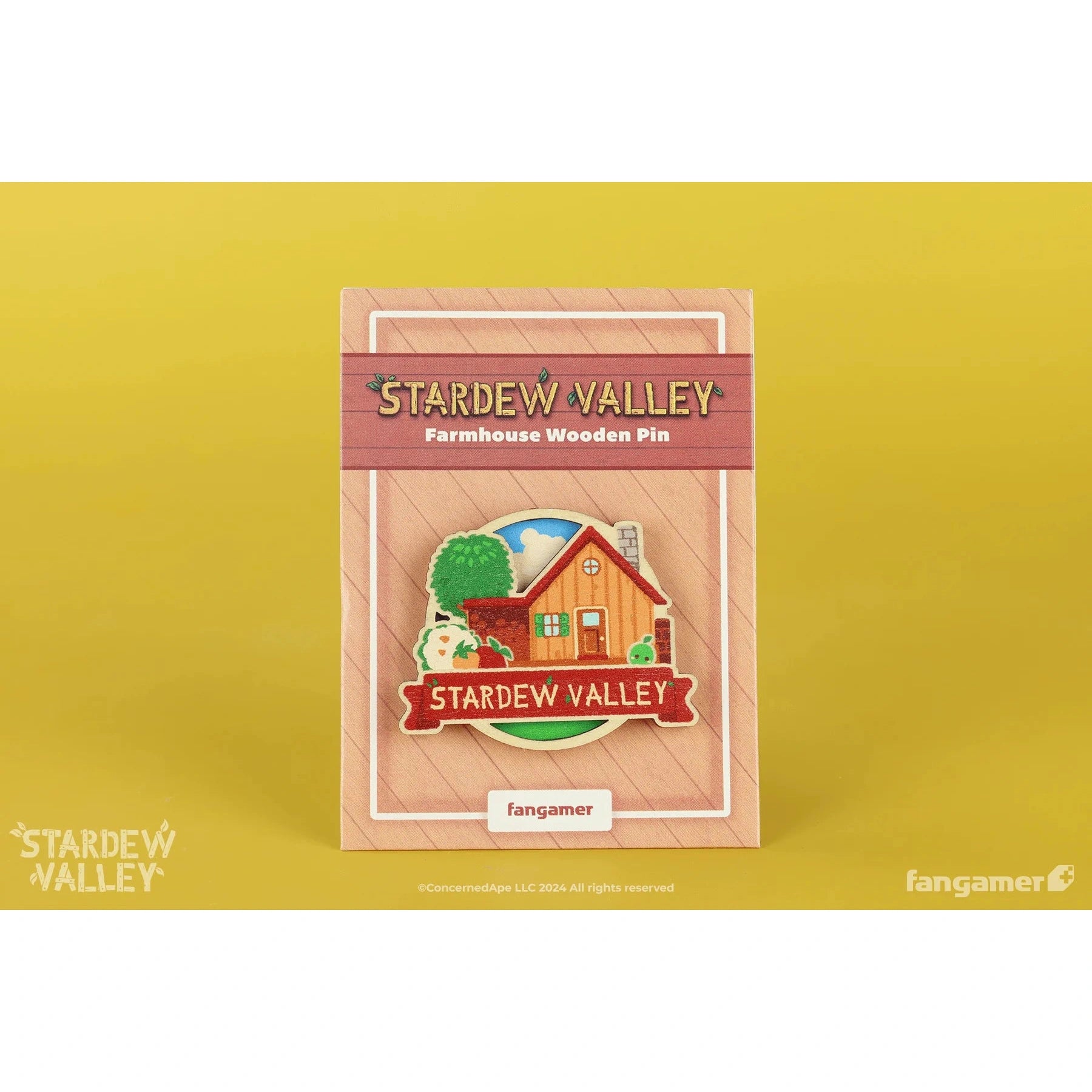 Stardew Valley Farmhouse Wooden Pin - by Chihiro Sakaida - Fangamer