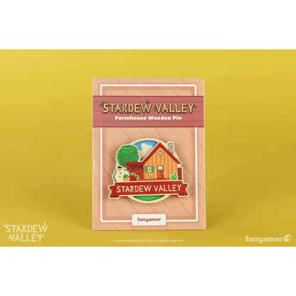 Stardew Valley Farmhouse Wooden Pin - by Chihiro Sakaida - Fangamer