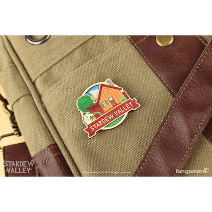 Stardew Valley Farmhouse Wooden Pin - by Chihiro Sakaida - Fangamer
