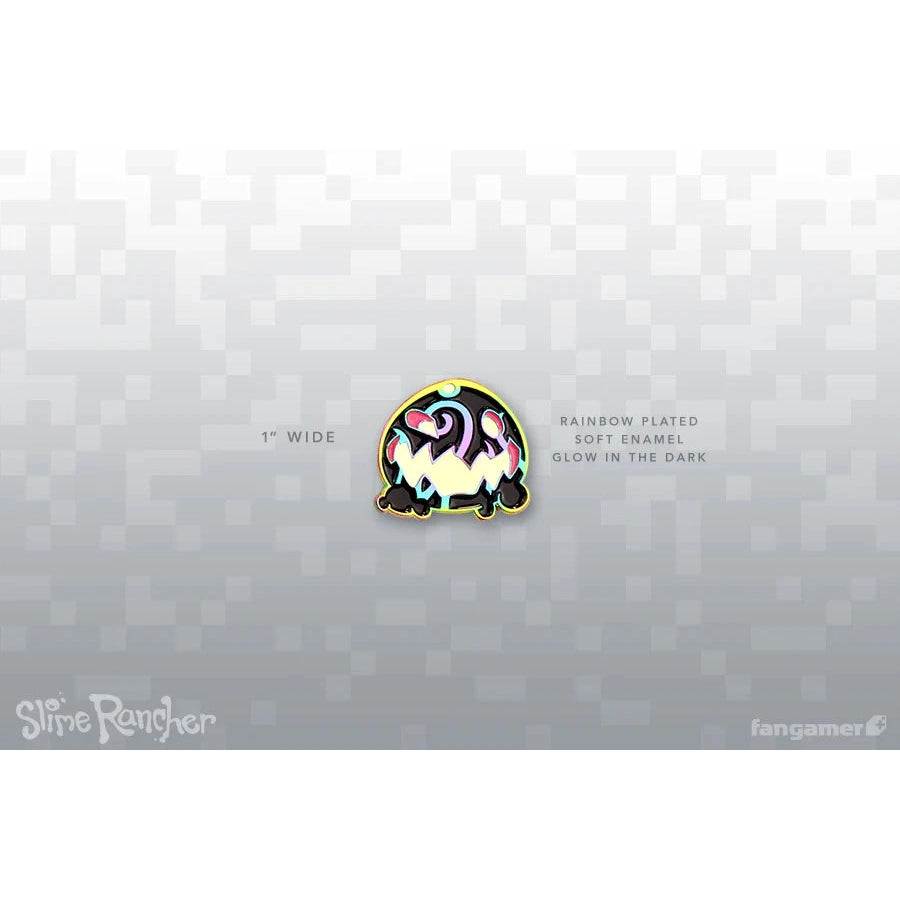Slime Rancher Tarr Slime Rainbow Plated Soft Enamel Glow in the Dark Pin - Tony Kuchar - Fangamer