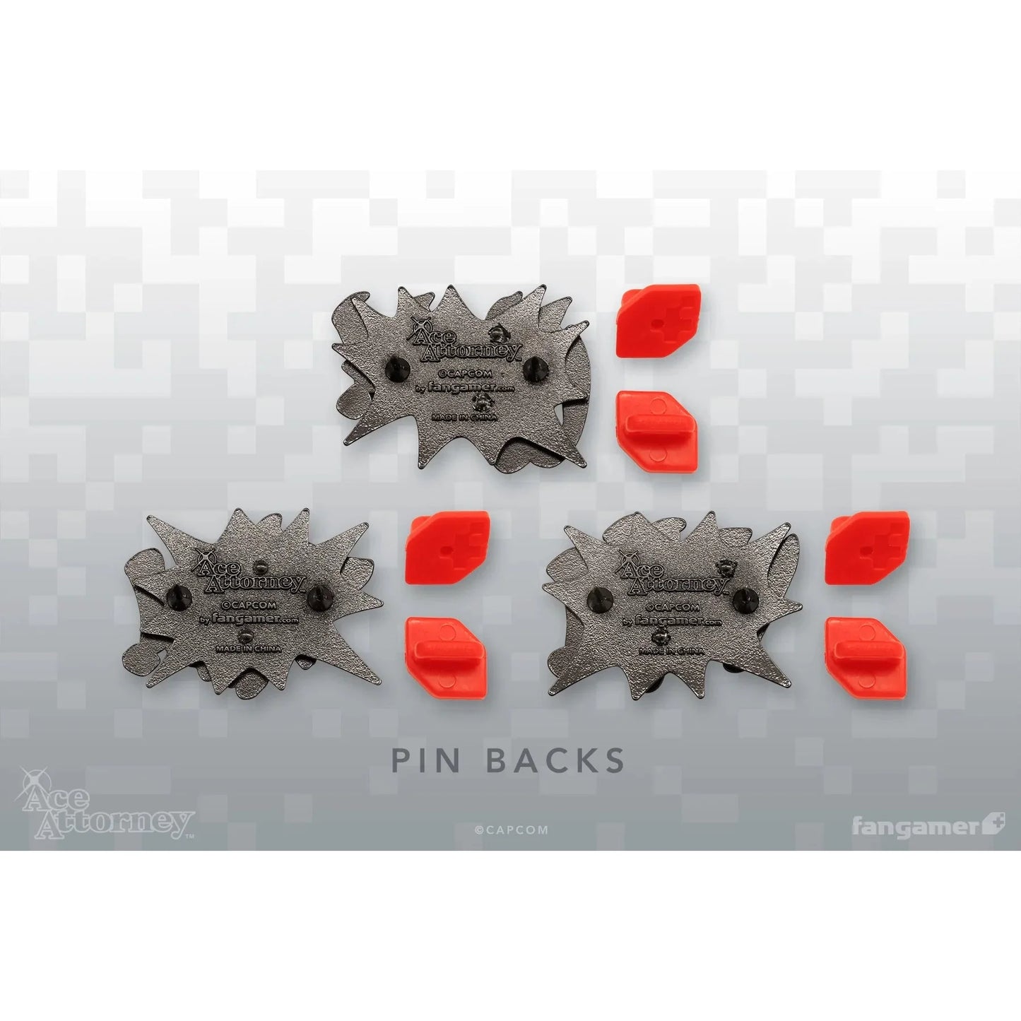 Ace Attorney Interjection! Pin Set - by Jon Kay - Capcom, Fangamer