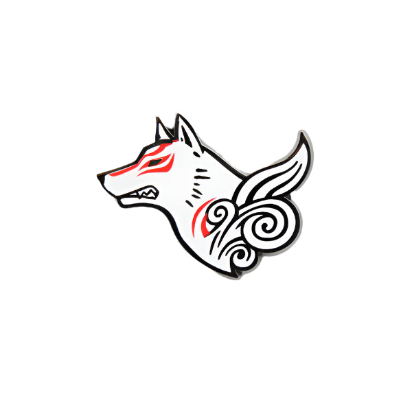 Okami Amaterasu Enamel Pin - by Nina Matsumoto - Fangamer, Capcom