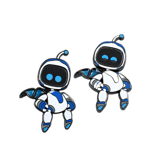 Astro Bot Lenticular Pin - by Nina Matsumoto - Fangamer