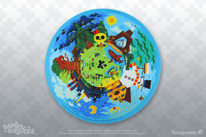 Banjo-Kazooie Spiral Mountain Felt Slipmat