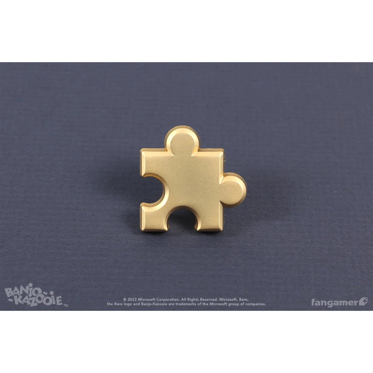 Banjo-Kazooie Golden Jiggy Puzzle Piece Pin - by Jon Kay - Fangamer