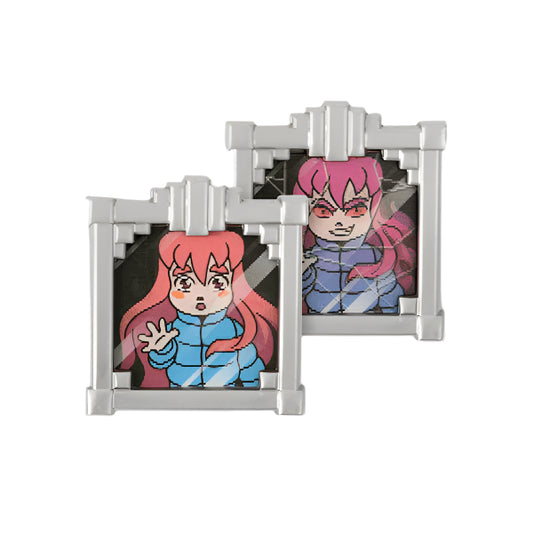 Celeste Double Mirror Lenticular Pin - Jon Kay & Nina Matsumto - Fangamer