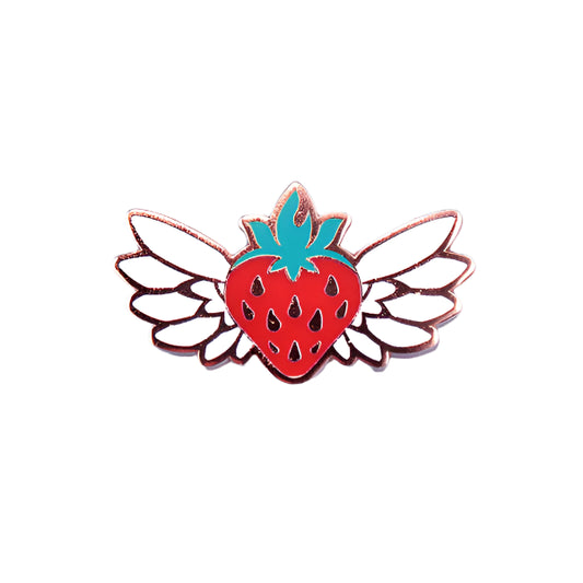 Celeste Flying Strawberry Pin - Jon Kay - Fangamer