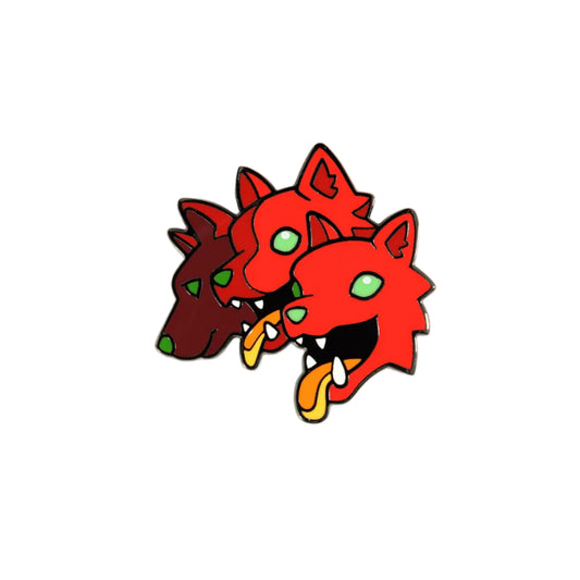 Hades Cerberus Enamel Pin - by Laura Verdin & Joanne Tran - Fangamer, Supergiant Games
