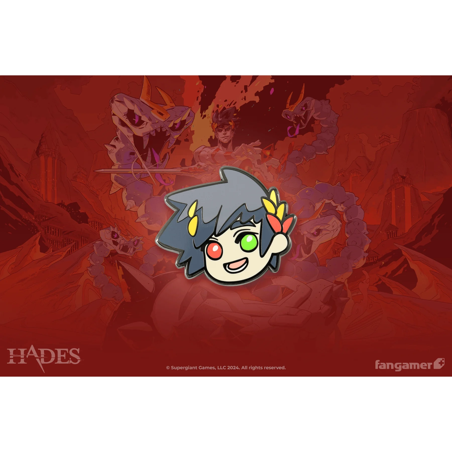 Hades Zagreus Pin - Laura Verdin, Supergiant Games - Fangamer
