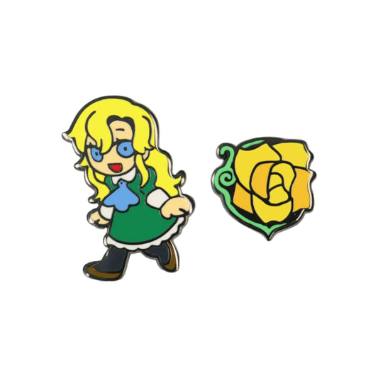 Ib Mary & Yellow Rose Enamel Pin Set - Ade - Fangamer
