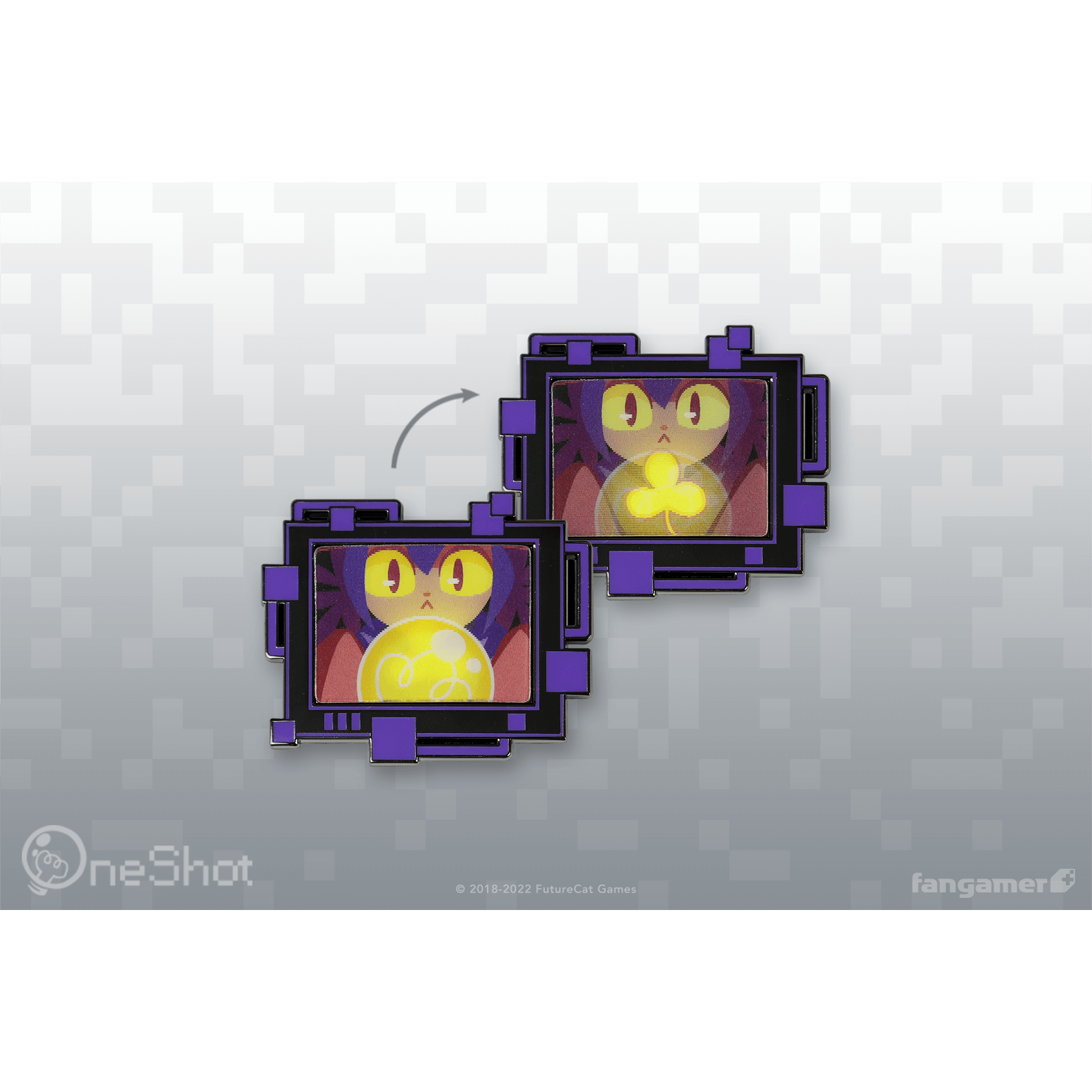 OneShot World Machine Lenticular Pin - Nina Matsumoto - Fangamer