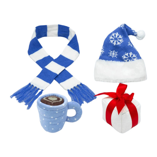 Plush Power Up Pack: Winter Accessories Set Hat, Scarf, Hot Cocoa Mug & Gift Box - Fangamer