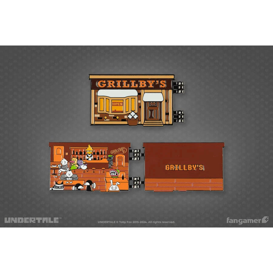 Undertale Grillby's Hinged Pin - Fangamer