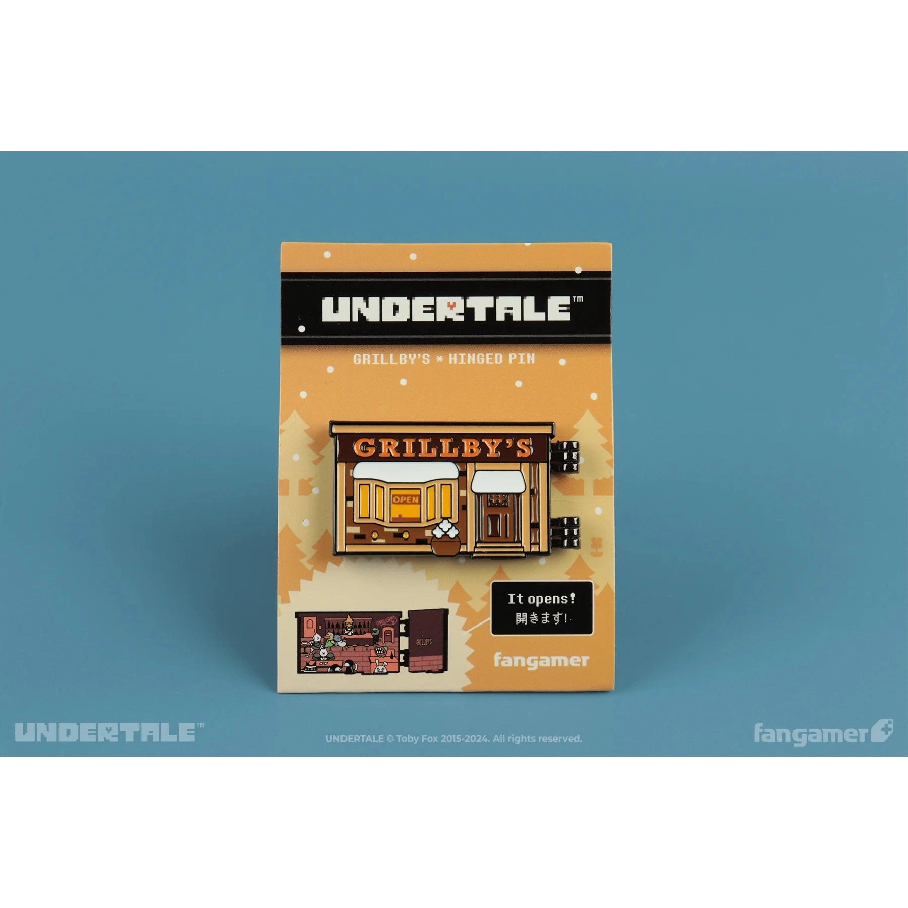 Undertale Grillby's Hinged Pin - Fangamer