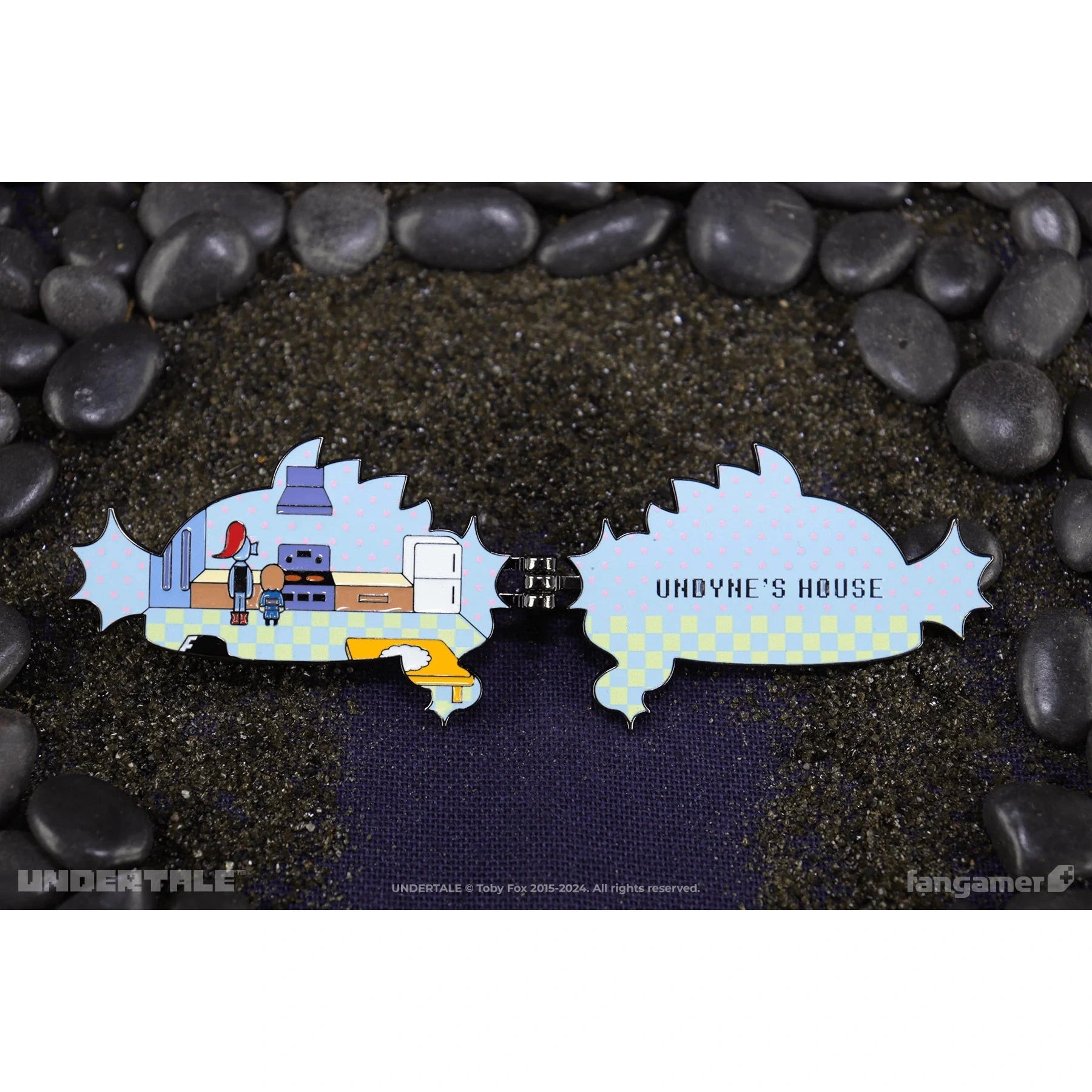 Undertale Undynes House Hinged Pin - Fangamer