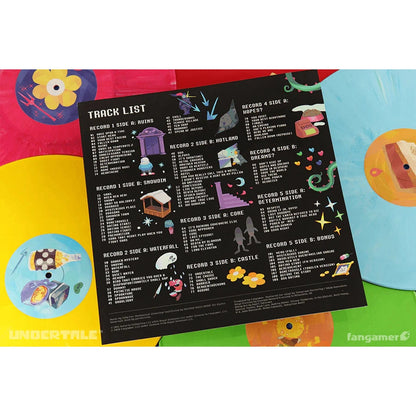 Undertale Complete Original Soundtrack Toby Fox - 5xLP Colored Vinyl Record Box Set - Fangamer FG11
