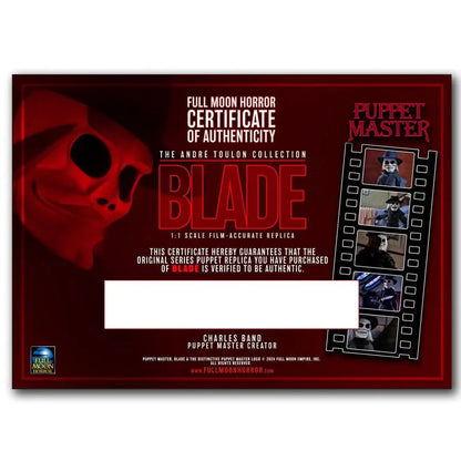 Puppet Master Blade 1:1 Scale Film-Accurate Replica Statue - Full Moon Features - The Andre Toulon Collection