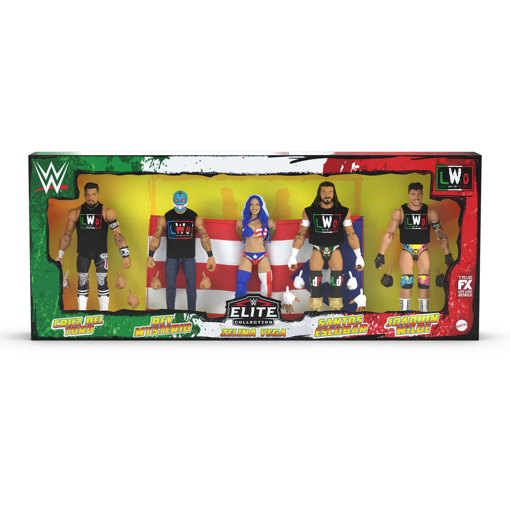 WWE Elite Collection Latino World Order LWO Action Figure 5-Pack - Mattel - Creations Exclusive