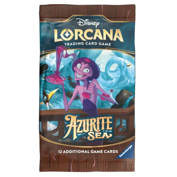 Lorcana TCG Azurite Sea Booster Pack - 12 Cards - Disney, Ravensburger