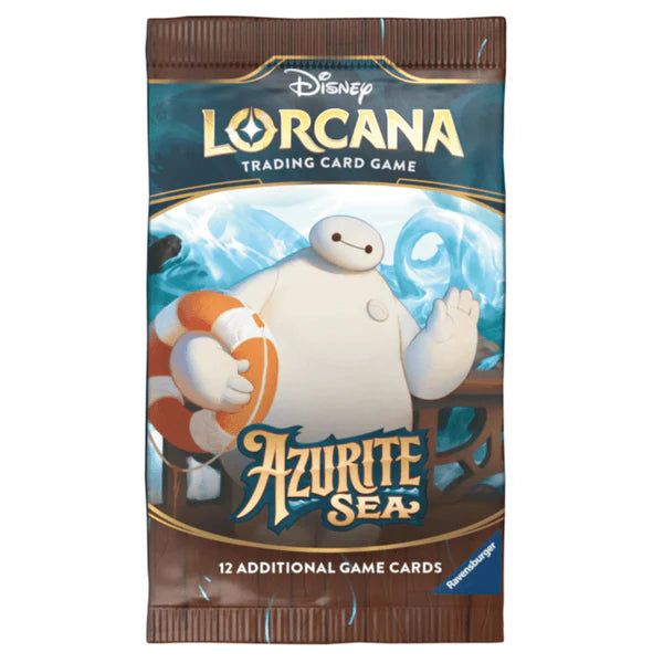 Lorcana TCG Azurite Sea Booster Pack - 12 Cards - Disney, Ravensburger