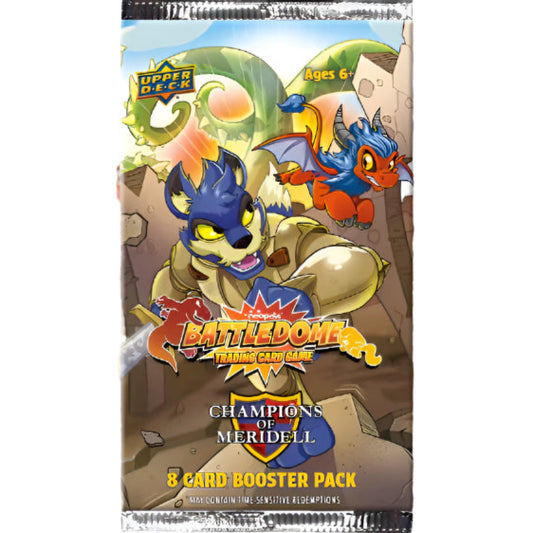 Neopets Battledome TCG Champions of Meridell Booster Pack - 8 Cards - Upper Deck